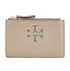 Tory Burch Britten Zip Card Case, &pound;65, Accessories, Taupe, Leather, Front view